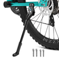 Bike Kickstand 18mm Bicycle Kickstands for Mountain Bike Rear Mount Bike Kick Stand Fit 24inch 27.5in Adult Bike Mountain Bike Kickstand Suit for Road Bike/MTB/BMX/E-Bike ( Hole Spacing 18mm )