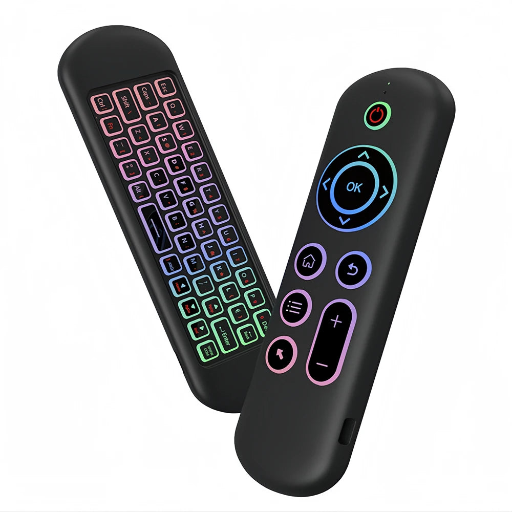 KEBIDUMEI Air Mouse Remote Control 2.4G Wireless Mouse Bluetooth Keyboard and Mouse Rechargeable Mini Keyboard for TV BOX Laptop