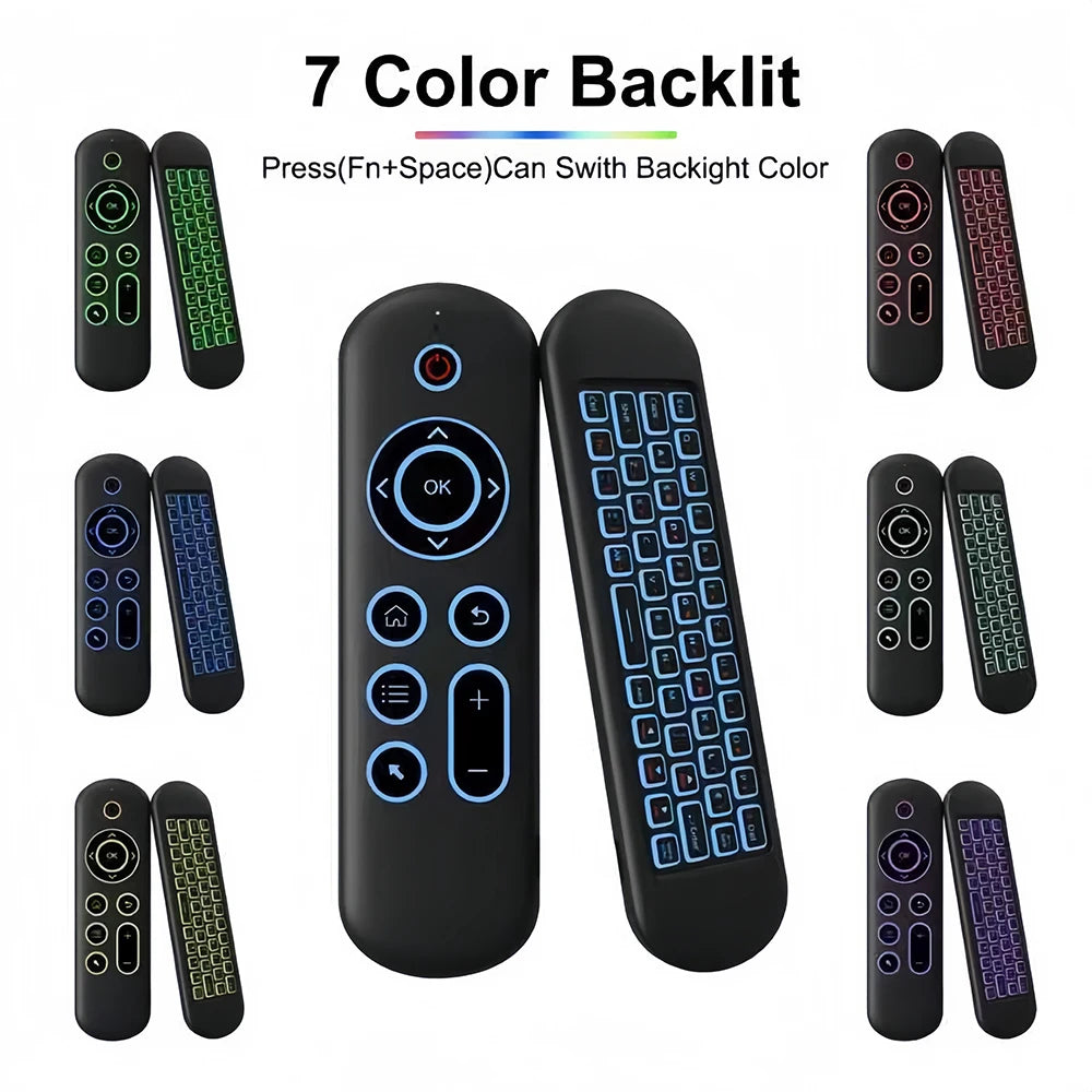 KEBIDUMEI Air Mouse Remote Control 2.4G Wireless Mouse Bluetooth Keyboard and Mouse Rechargeable Mini Keyboard for TV BOX Laptop