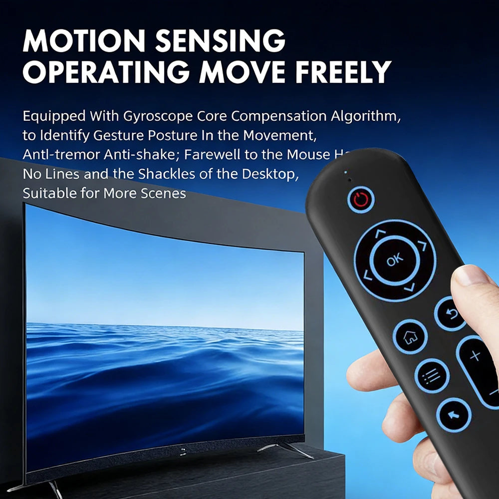 KEBIDUMEI Air Mouse Remote Control 2.4G Wireless Mouse Bluetooth Keyboard and Mouse Rechargeable Mini Keyboard for TV BOX Laptop